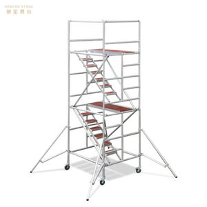 Board Mobile Double scaffolding with step ladder