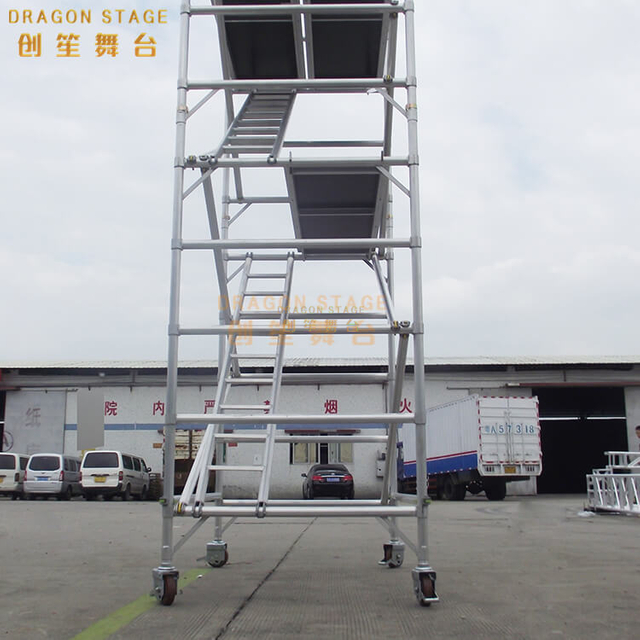 Popular portable 6082 mobile scaffold aluminium for builders