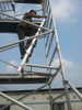 Board Mobile Double scaffolding with 45degree ladder