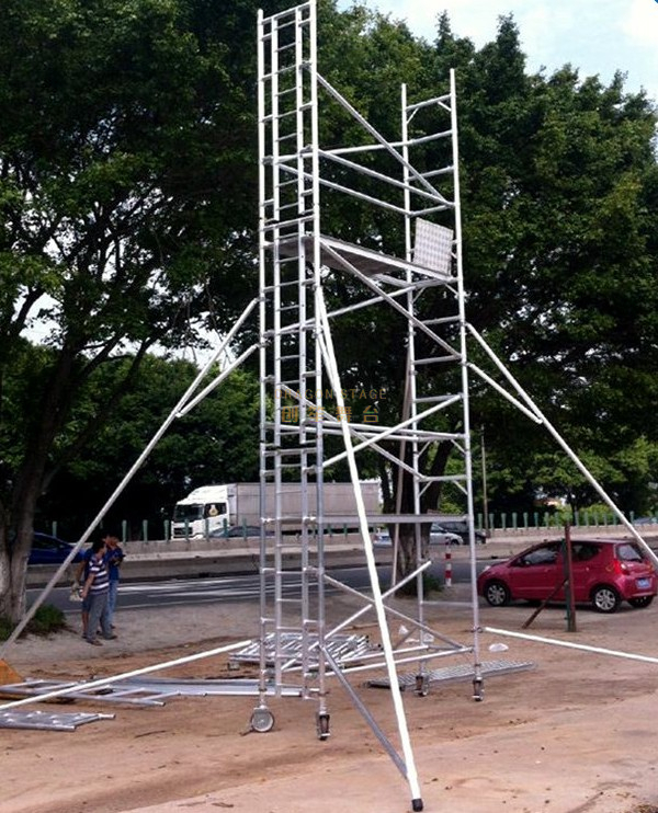 Aluminum Platform Mobile Single Scaffolding for Sale 7m