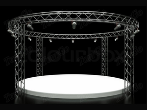 Stage Lighting Display circular truss Light Weight Spigot Aluminium Truss For Sale