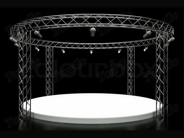Stage Lighting Display circular truss Light Weight Spigot Aluminium Truss For Sale