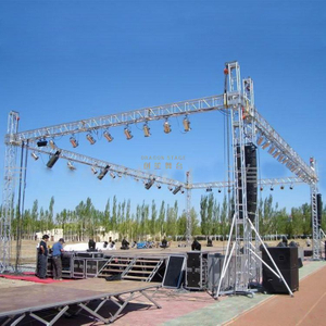 Aluminium Truss Stage with Flat Roof 24x12x9m