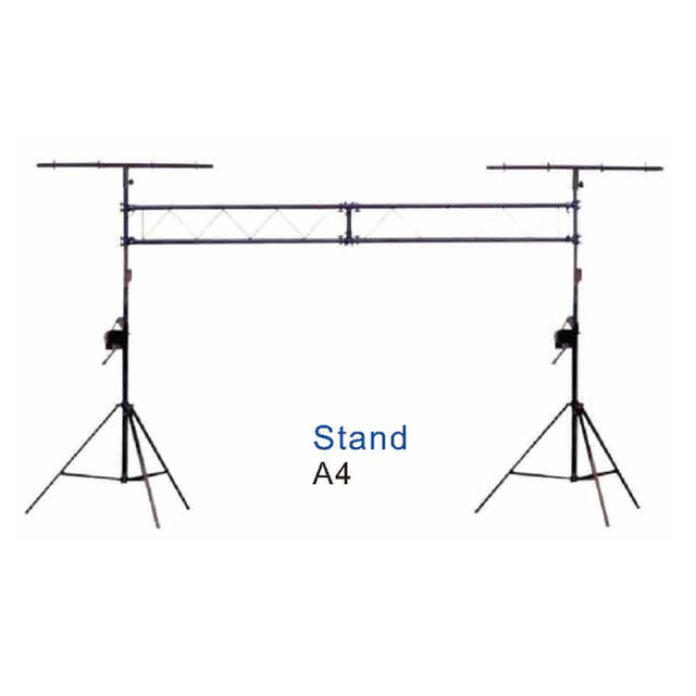 Crank Up Lighting Stands with Handy Winch And Ladder 4m