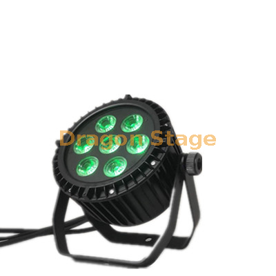 Waterproof 7 Beads RGBW 4 in 1/RGBWA 5 in 1/RGBWA+UV 6 in 1 Cast Aluminum Par Light (silent Model) 