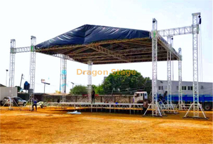Aluminum Pitched Roof Truss for Concert Event 60x50x30ft 