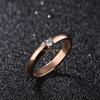 Cheap High Quality Simple Zircon Custom Men Couple 14K 18K Silver Women Stainless Steel Plated Gold Engagement Wedding Rings