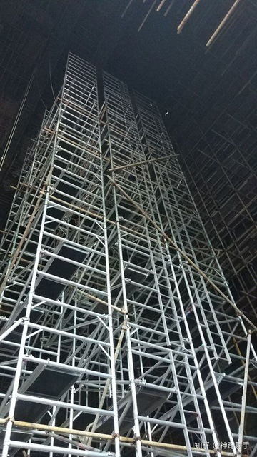 Aluminum scaffolding tower main frame scaffolding