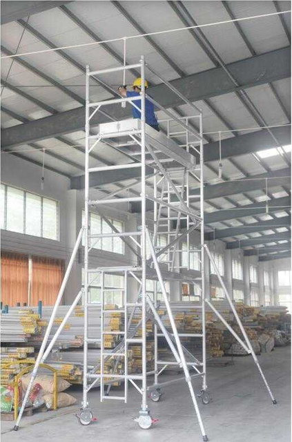 Aluminum single type Working Communication Scaffolding Power Transmission Mobile Tower