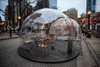 Heated Eco Prefab Transparent Geodesic Dome Hotel tent House Desert round dome