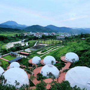 Wind Resistance Pc Polycarbonate Planetarium Modular Dome Tent Home For Resorts