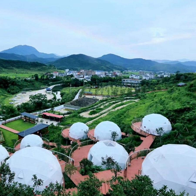 Wind Resistance Pc Polycarbonate Planetarium Modular Dome Tent Home For Resorts