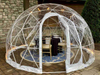 6m Diameter Hotel Dome House Glamping Geodesic Dome Tent With PVC Roof Cover