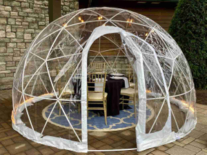 6m large arch dome tent with printing