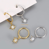 Fashion Women Men Jewelry Custom Butterfly Evil Eye Star Moon Dangle 925 Sterling Silver Gold Plated wedding Earring