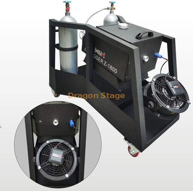 CO2 aerosol machine Color screen control, DMX512, timing and quantitative