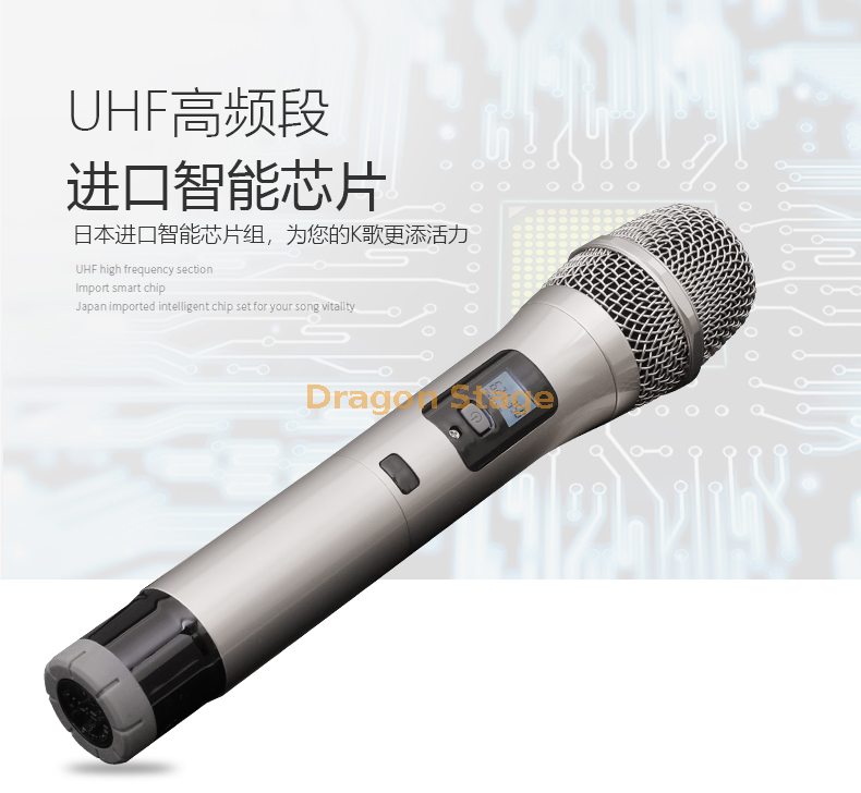 details Professional wireless microphone outdoor performance stage KTV conference room one with two microphones household karaoke singing (6)