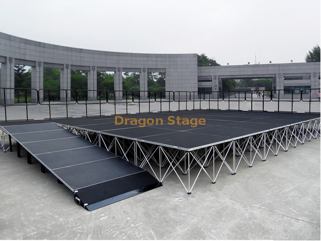 Aluminum Folding Stage for Christmas Pop Up Spider Stage for shopping mall