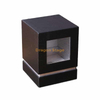 Custom black glass cup boxes exquisite Christmas craft gift paper packaging box with clear window