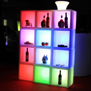 UV Resistant & Unbreakable Soft Illumination But Stronger Than Frosted Glass Led Table Closet for Party 