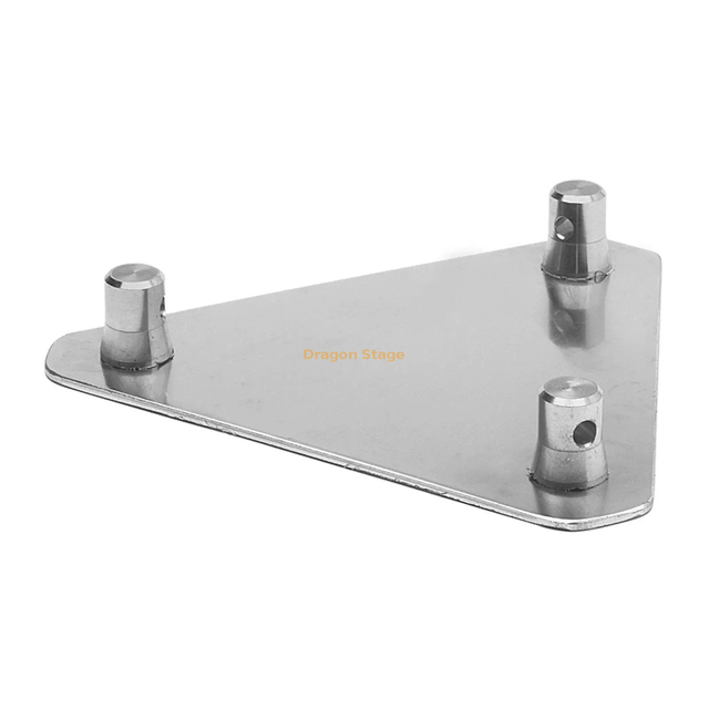 Aluminum Base Plate for Stage Truss / Global Truss 12" x 12" Base Plate For F33 Triangular Truss