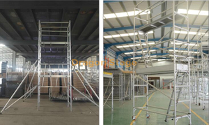 En1004 Aluminium single Aluminum Mobile Scaffolding for Sale