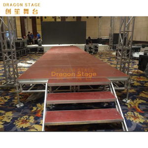 30sqm Aluminum Performance Plywood Water Resistant Platform Mobile Modular Portable Concert Festival Event Stage 6x5m