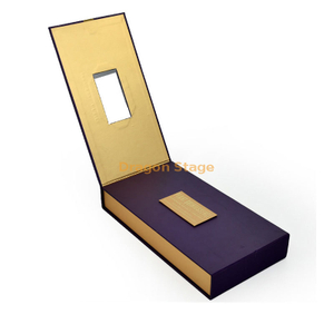 Wooden Box Packaging factory cus Brown Kraft Paper Box For Mobile Phone Case Packaging Custom Printed