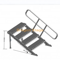 Aluminum Adjustable Stage Stairs Handrails