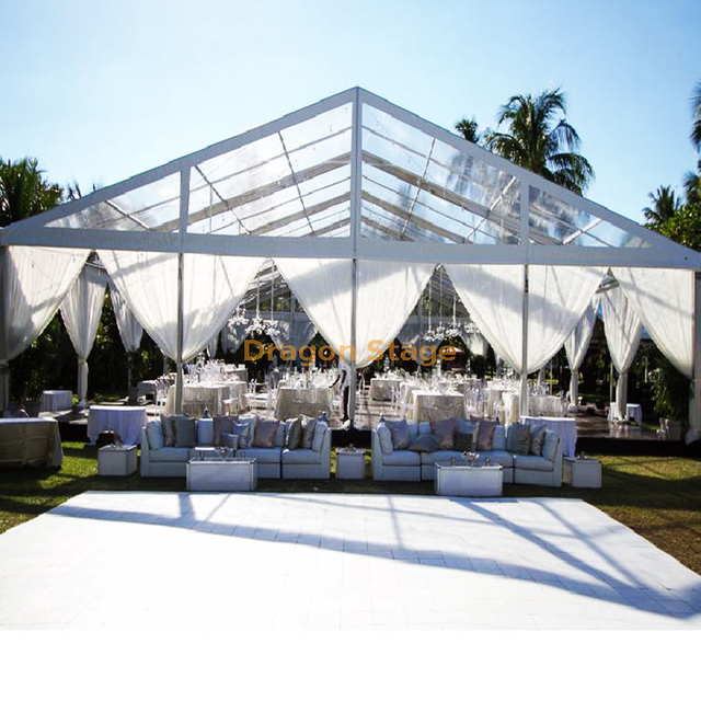 Aluminum Structure Outdoor Event Tent Transparent Roof Wedding Marquee Tent 