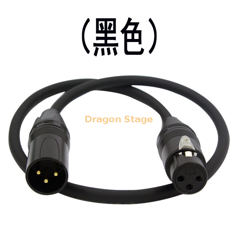 DMX512 Stage Lighting Signal Line, Three Core XLR Male Bus Control Line, Power Amplifier Moving Head Lamp Connection Line
