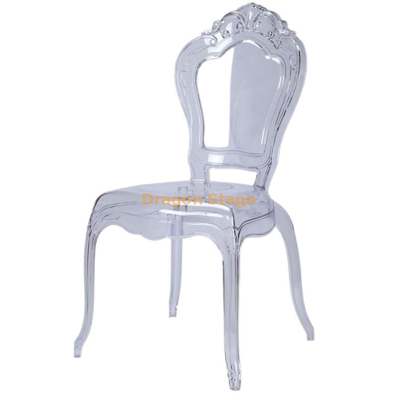 European Style Crystal Back Chairs, Hotel Restaurants, Acrylic PC Princess Banquet Chairs, Stackable Resin Wedding Chairs Wholesale