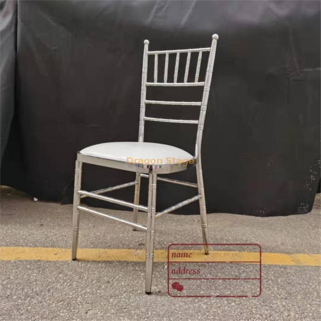 Stainless Steel Bamboo Chair Wedding Banquet Chair Hotel Restaurant Dining Chair Outdoor Folding Wedding Chair Wholesale
