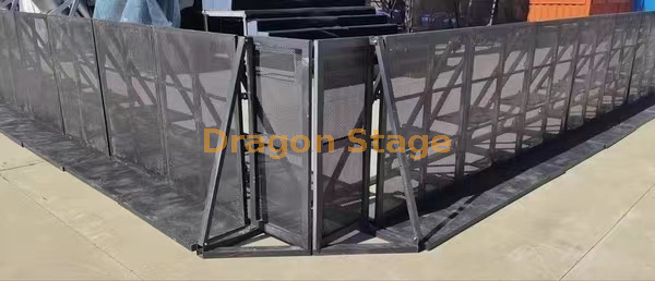 Black Paint Steel Barrier Systems Barrier Gate And Barrier Corner (4)