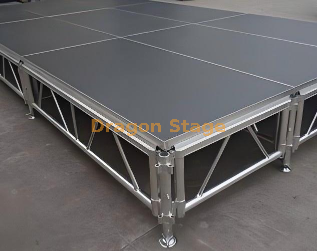 Live Music Performance Assemble Aluminum Modular Stage Platform for Wedding 17.08x3.66m