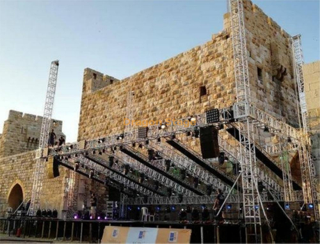 Spigot Lighting Stage Truss with Roof for Concert