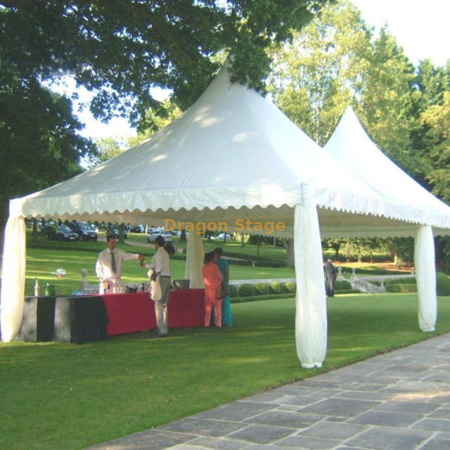 Outdoor 10x10 Marquee Wedding Pagoda Party Tent Hire for 50 People