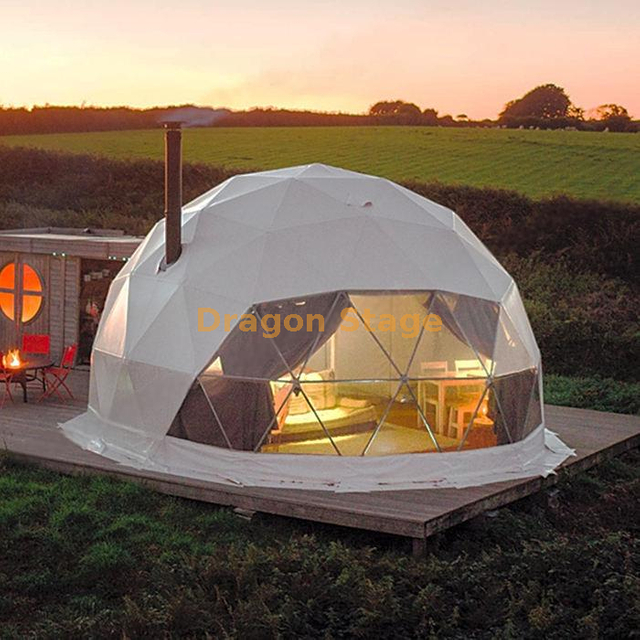 Factory Sale White Glamping Party Outdoor Dome Tent for Travel Reception Hotel