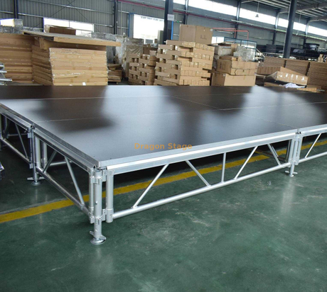 Wooden Adjustable Runway Stage / Narrow Stage Platform / Presentation Stage 5x2m with 2 Stairs