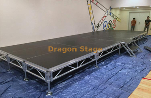 Outdoor Aluminum Portable Stage Decks 6x6m with 2 Stairs