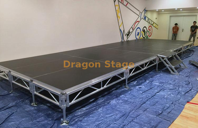 Outdoor Aluminum Portable Stage Decks 6x6m with 2 Stairs