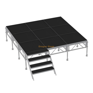 Aluminum Outdoor Performance Portable Concert Stage 8.54x3.66m with 2 stairs