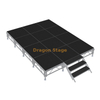 7.32x2.44m Aluminum Moving Concert Collapsible Stage with 2 Stairs