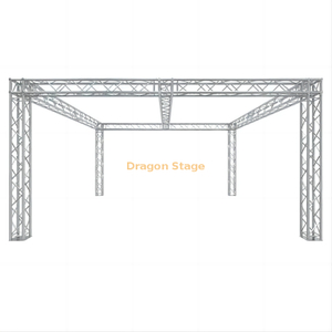 Global Truss 20'x20' Trade Show Booth / Exhibit System - Modular F34 Box Truss with Universal Junction Block Corners and Center Beam