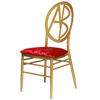 Wholesale of metal iron backrests, bamboo chairs, European round backrests, outdoor wedding hotel chairs from Foshan manufacturers