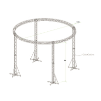 Aluminum Exhibition Circle Circular Round Curve Arc Truss Stand 16ft Diameter 9ft Tall