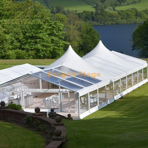 Large Size 20x60m Clear Luxury Roof Wedding Party Tent For Outdoor Festival