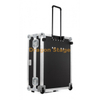 Factory Black And Sliver Party Travel Transport Flight Case With Handle