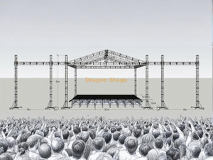 Aluminum Stage Roof Truss for Line Array And Led Screen 12x10x8m