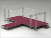 Aluminum Square Bolt Truss 300mm for Concert Stage 8x5x3m